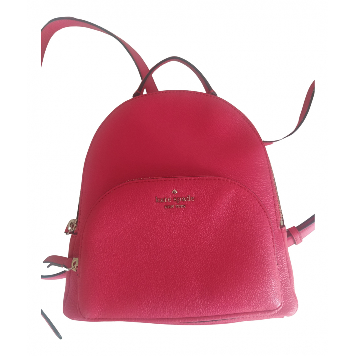 Leather backpack Kate Spade Pink in 